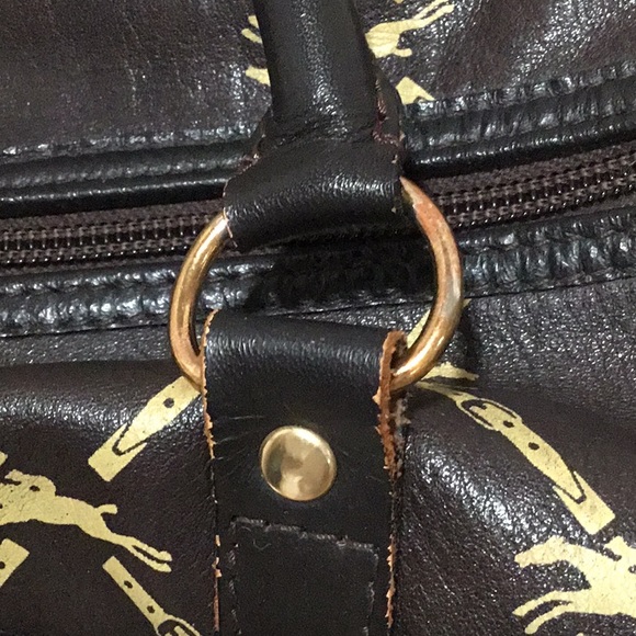 Longchamp vintage brown leather Boston bag - Picture 8 of 16